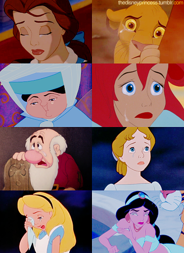 Disney Characters: Crying