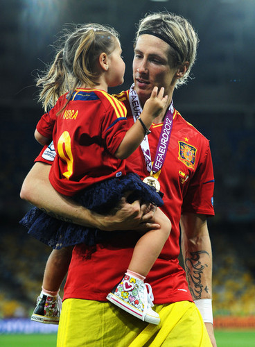 Euro 2012 final: Spain v Italy - Torres celebrating victory