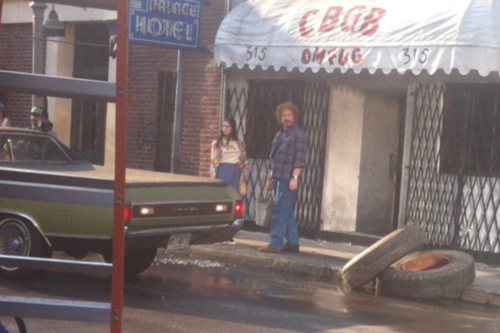  First look at Ashley in CBGB - On set pics (29/06/12)