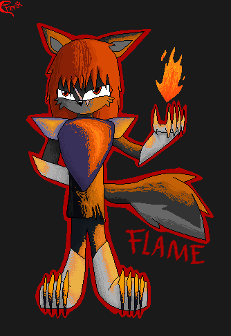 Flame the serigala, wolf