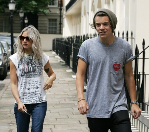 Harry Styles and Lou Teasdale - London, UK 05/07/2012
