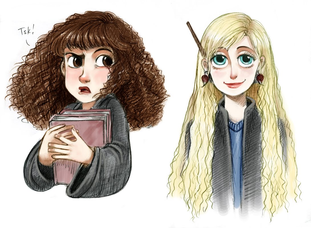Hermione granger and luna lovegood.