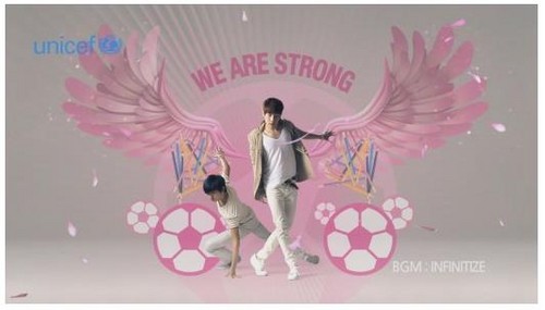  Infinite made a campaign video, “We are Strong,” with UNICEF