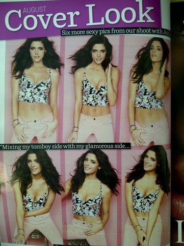  Inside scans of Ashley's feature in Cosmopolitan magazine - USA, August 2012.