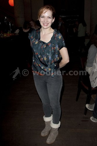 Katherine Parkinson attends the After Party on press night for cock at the royal court theatre. 
