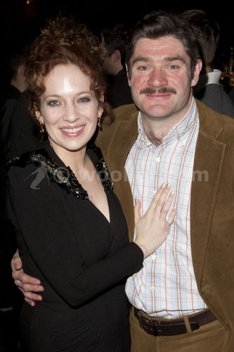 Katherine Parkinson (diana) attends the after party on press night for Absent Friends at mint leaf, 