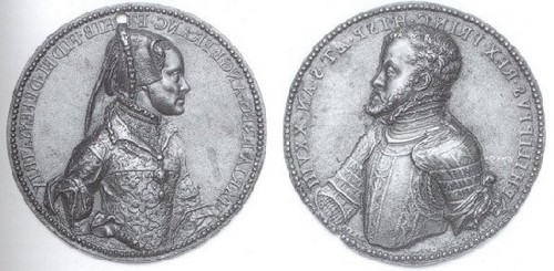  Mary I and Philip II's medalya