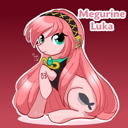 Megurine Luka as a pony.