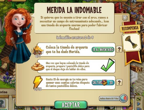  Merida in CastleVille on Spanish フェイスブック