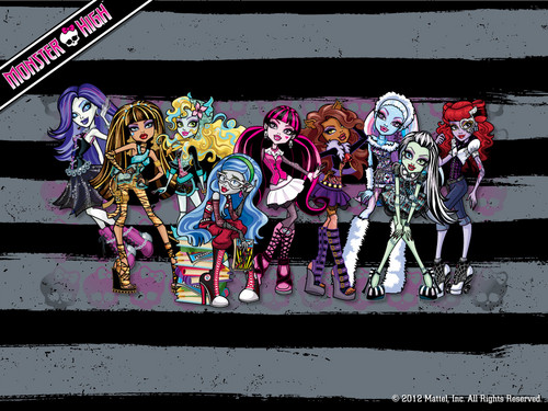  Monster High Ghouls kertas dinding 1024x768