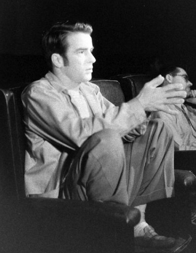 Montgomery Clift watching himself in the Heiress, 1948