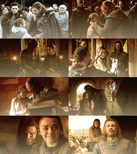  Ned&Arya Stark
