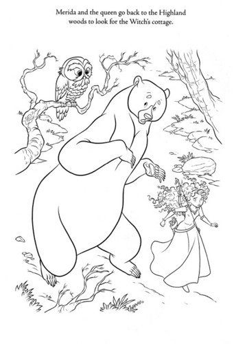  New 메리다와 마법의 숲 coloring page (A bit spoiler)