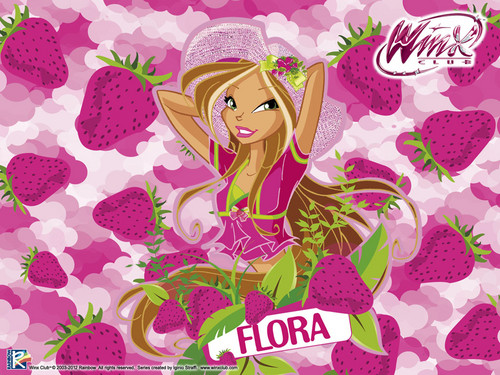  Official پیپر وال 2012 Flora Frutty