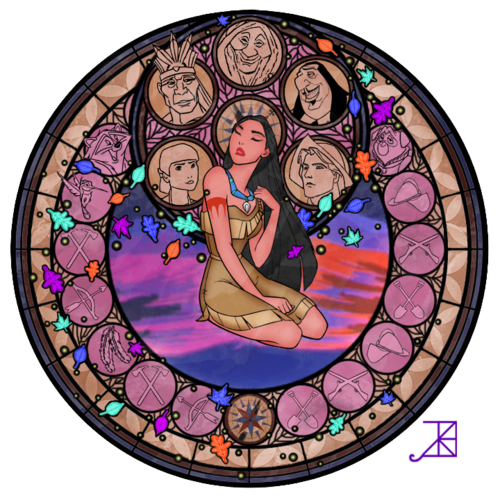  Pocahontas Stained Glass