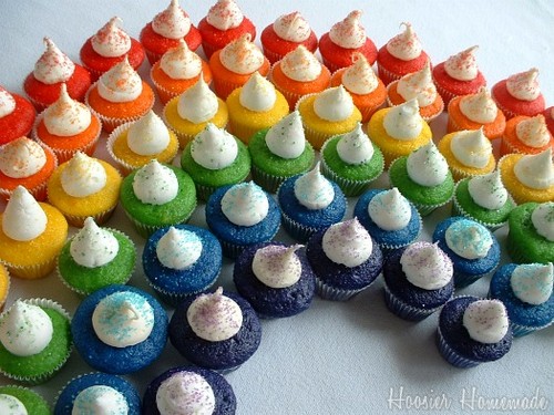  arcobaleno cupcakes