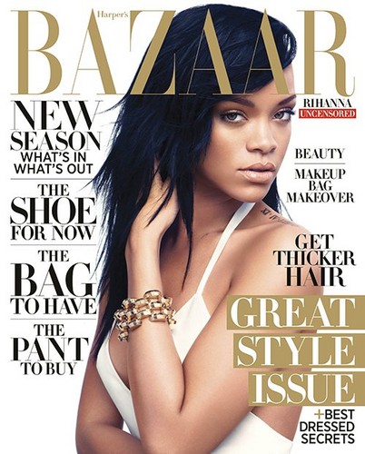  蕾哈娜 Covers Harper's Bazaar August 2012