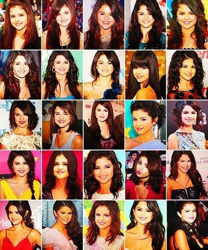  Selena Gomez in years