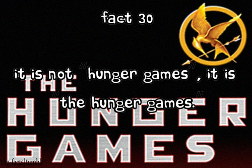  The Hunger Games facts 21-40