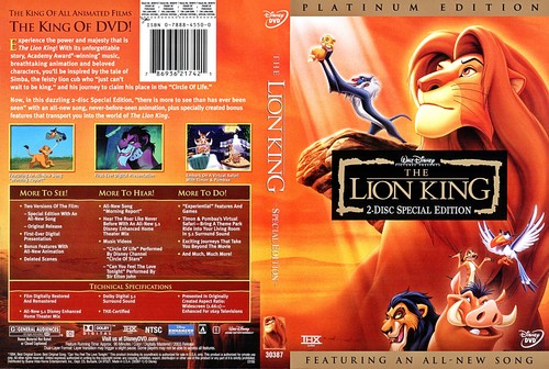  Walt ディズニー DVD Covers - The Lion King: Platinum Edition