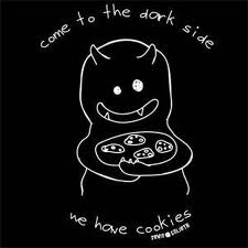  dark side has cookies, biskut