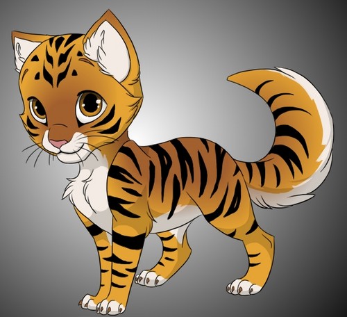  Amber as a Tiger Kitten!