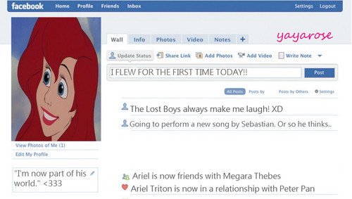  Ariel's Facebook profil