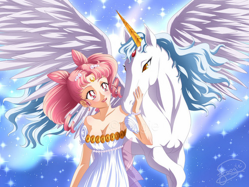  Chibiusa and Pegasus