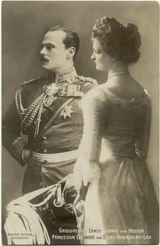  Ernest Louis Charles Albert William and Princess Eleonore of Solms-Hohensolms-Lich