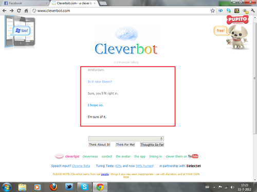  I finally shut up Cleverbot!