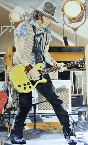  JOHNNY AT THE MTV MOVIE AWARDS – A PAINTING