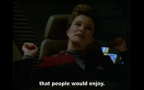  Janeway flirting with Chakotay #2