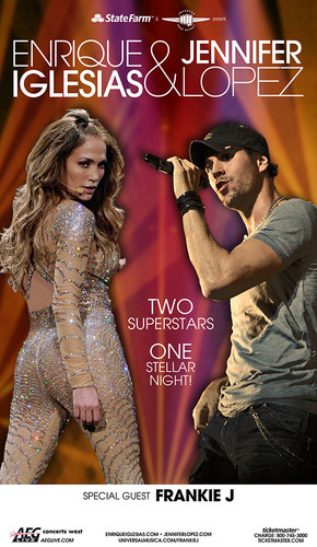  Jennifer Lopez & Enrique Iglesias Tour Poster
