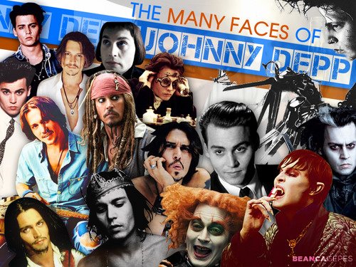  Many faces of Johnny Depp arte dos fãs <3