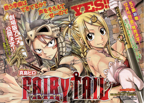 Nalu as chapter 259's cover 