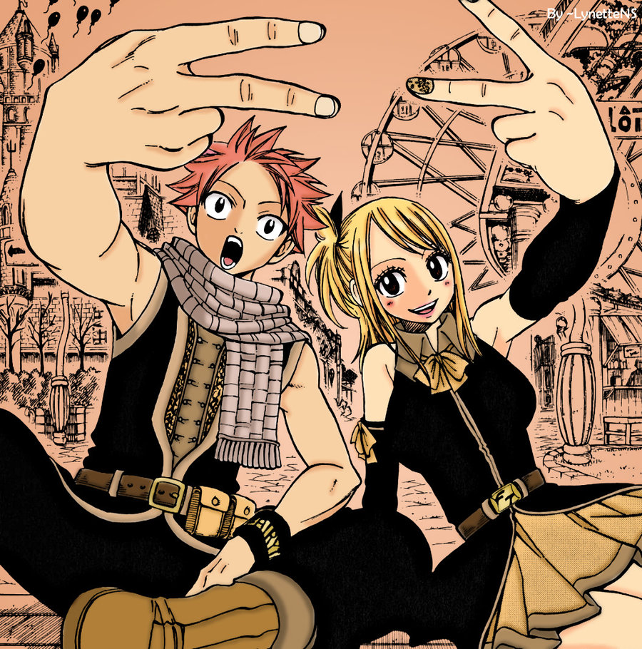 Natsu and Lucy as chapter 134's cover <3