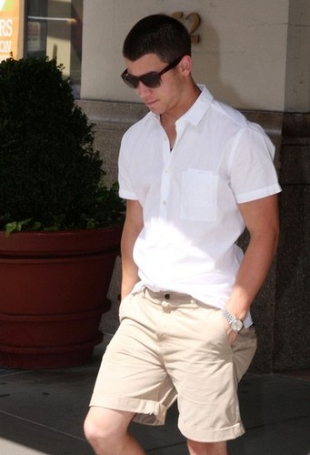  Nick Jonas outside apartment in NYC