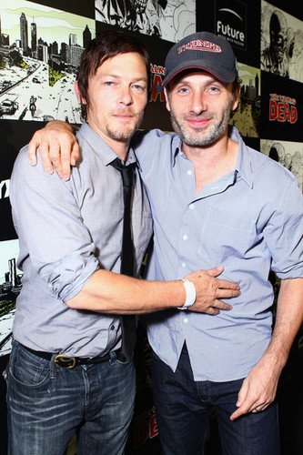  Norman Reedus and Andrew lincoln