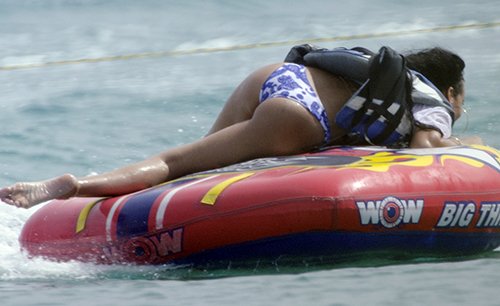 Rihanna out tubing and drinking with friends in Barbados 