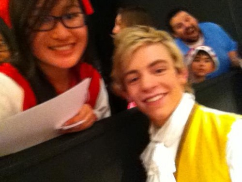 Ross with fans