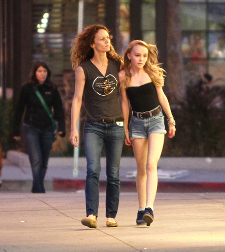 Vanessa & Lily-rose in Hollywood, California 01.06.12