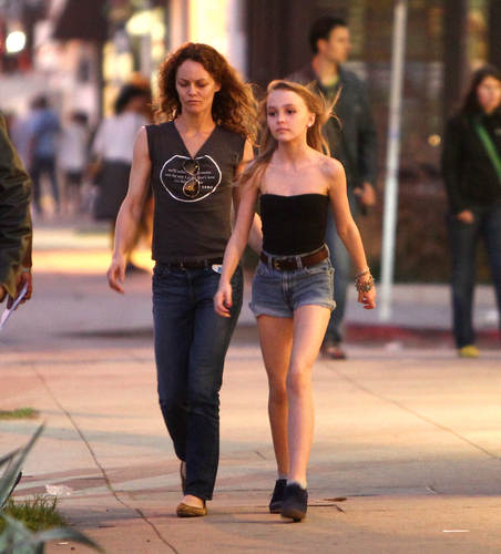  Vanessa & Lily-rose in Hollywood, California 01.06.12