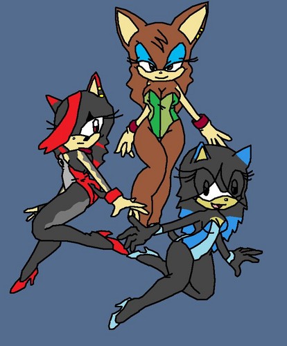  Victoria the hedgehog, Starfire the ईमो hedgehog and Lune the hedgehog groups of girls