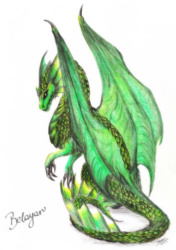  beautiful green dragon