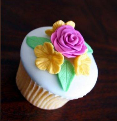  cupcake, kek cawan bunga