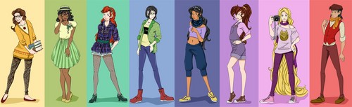  hipster डिज़्नी princesses