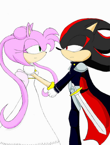 sailor rose (amy rose) and shadow