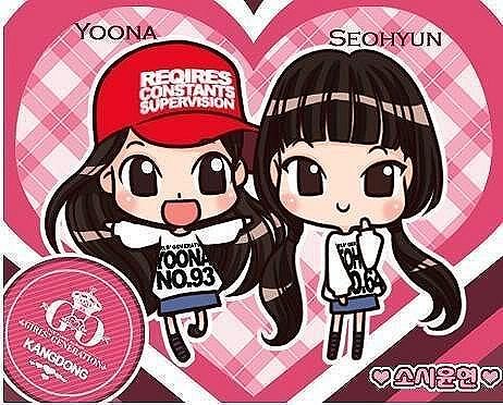  Yoona and Seohyun Чиби