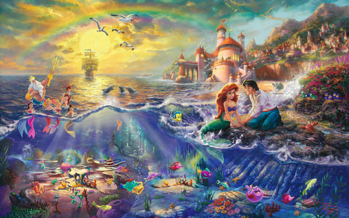 Thomas Kinkade "Disney Dreams" The Little Mermaid