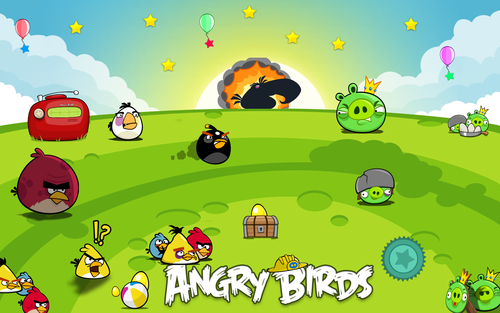  Angry Birds kertas dinding